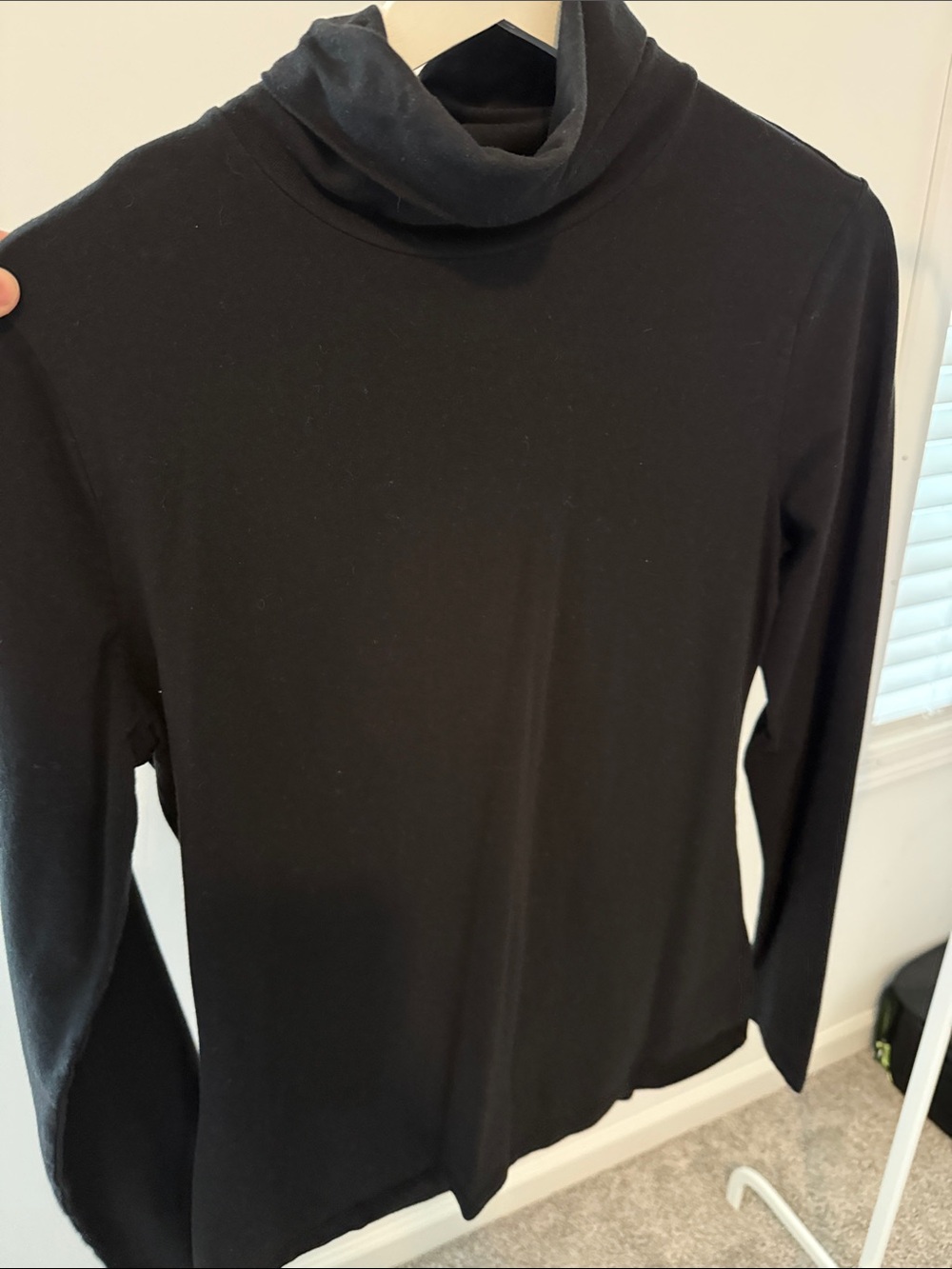 Time and Tru Black Turtleneck Long Sleeve Sweater